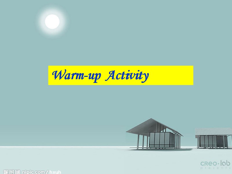 Warm-up  Activity